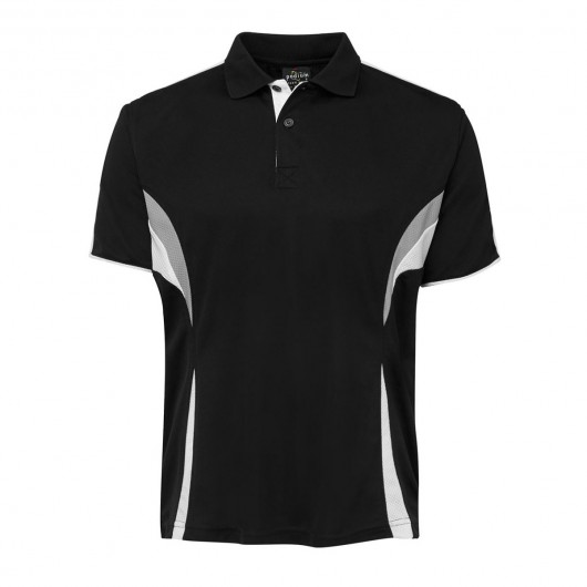 Black White Grey Coolabah Polo Shirts